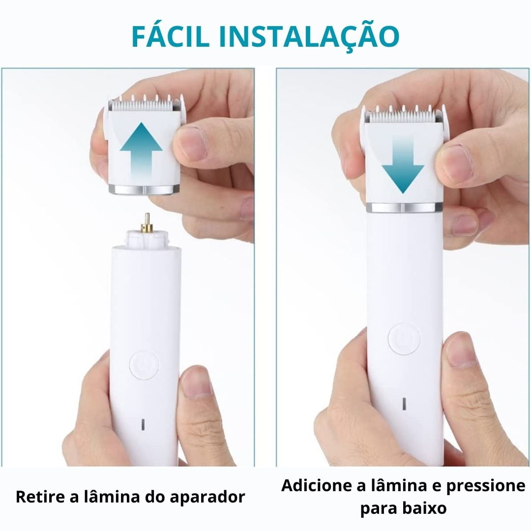 Aparador de Pelos Recarregável 4 em 1 Para PET - Mewoofun