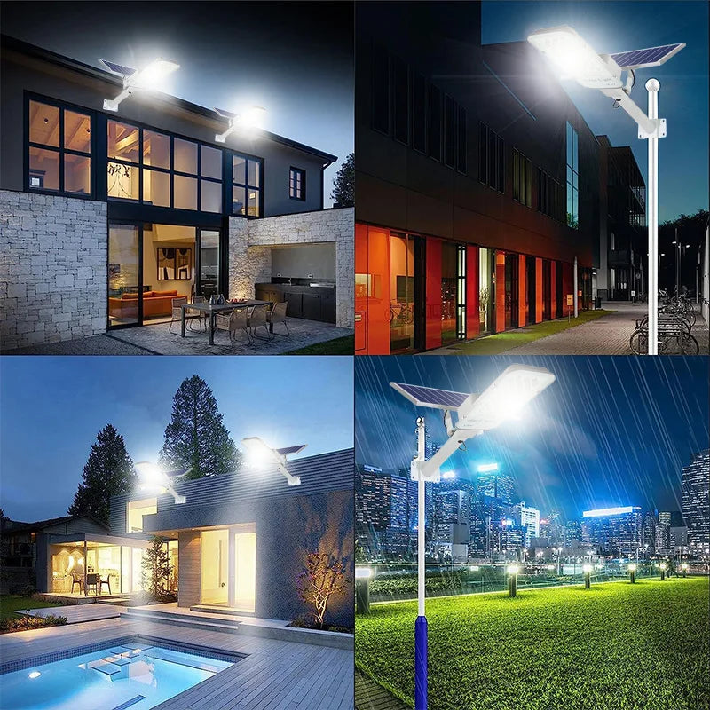 Luminária Solar Externa 350LED Alta Luminosidade Com Controle Remoto